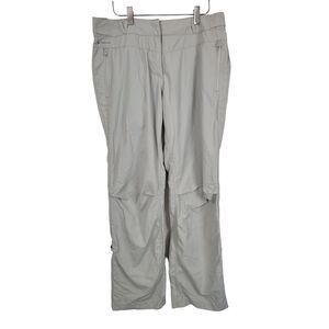 Quenchua Walking Hiking Trouser Pants Unlined 12 Womens Straight Leg Tungsten
